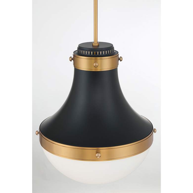 Image 4 Minka Lavery Purelight 1-Light 16.25-in Brass and Black Pending Lighting more views
