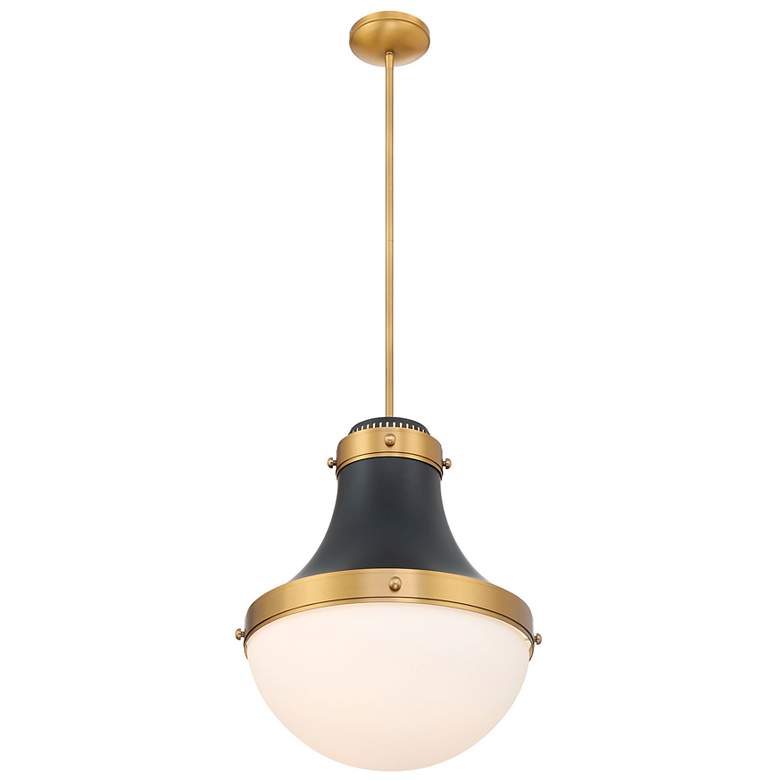 Image 5 Minka Lavery Purelight 1-Light 16.25-in Brass and Black Pending Lighting more views