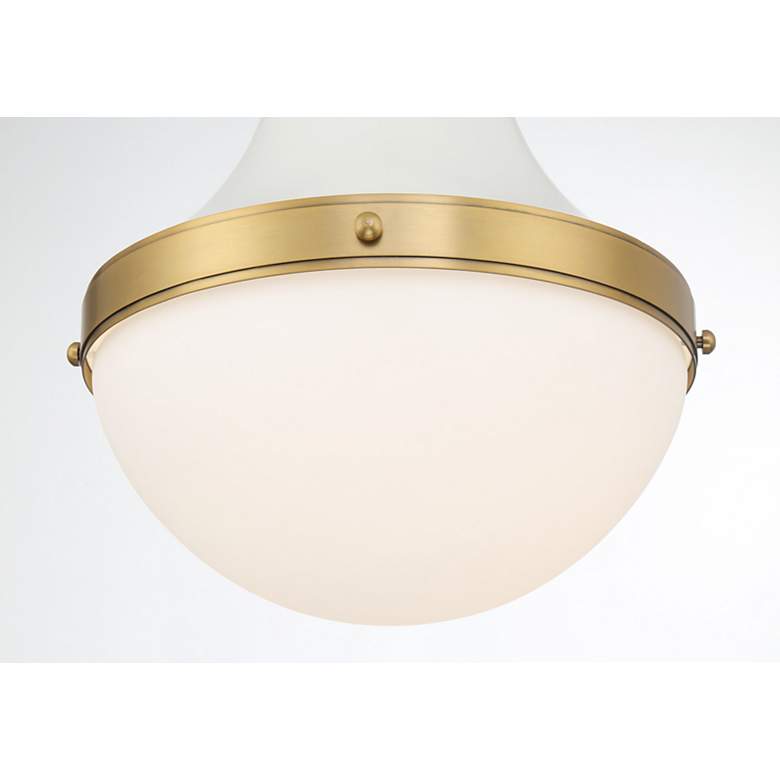 Image 4 Minka Lavery Purelight 1-Light 16.25-in Brass and Cream Pending Lighting more views