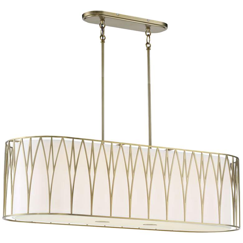 Image 2 Minka Lavery Regal Terrace 42" Soft Brass LED Island Pendant Light