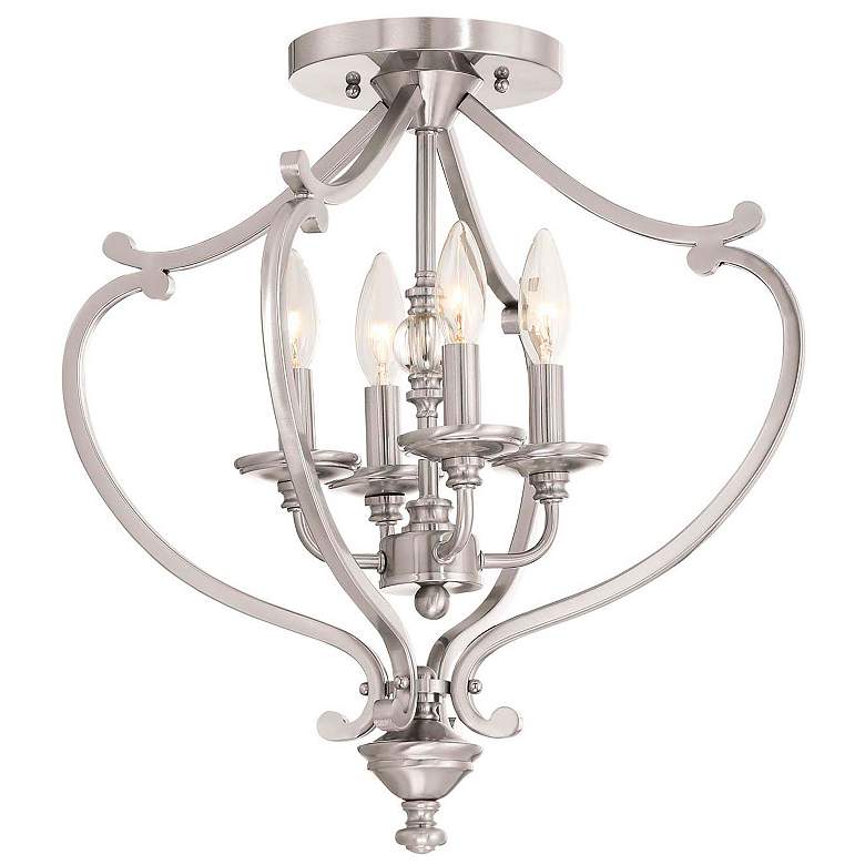 Image 2 Minka Lavery Savannah Row 18" Wide Brushed Nickel Ceiling Light
