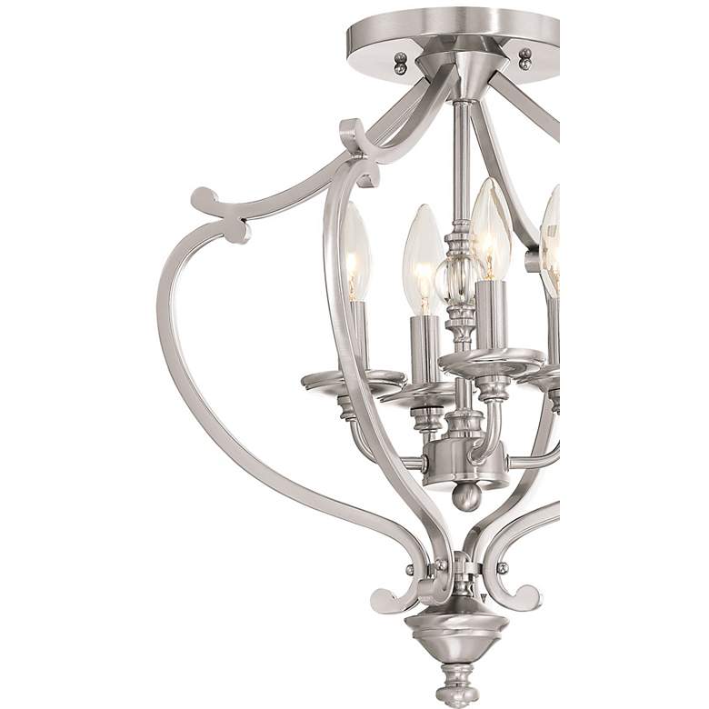 Image 3 Minka Lavery Savannah Row 18" Wide Brushed Nickel Ceiling Light more views