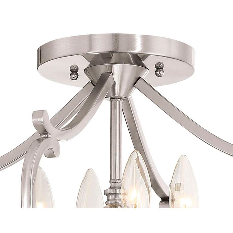 Image 4 Minka Lavery Savannah Row 18" Wide Brushed Nickel Ceiling Light more views