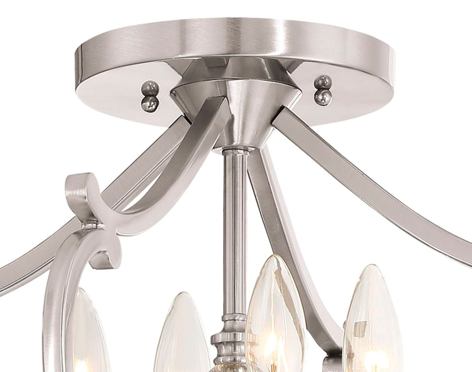 Image 5 Minka Lavery Savannah Row 18" Wide Brushed Nickel Ceiling Light more views