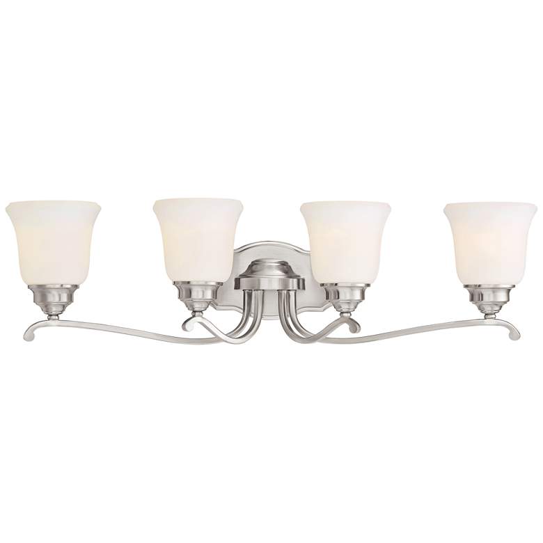 Image 2 Minka Lavery Savannah Row 31" Wide Brushed Nickel 4-Light Bath Light