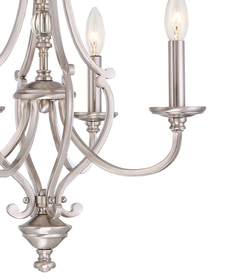 Image 4 Minka-Lavery Savannah Row 4-Light Brushed Nickel Chandelier more views