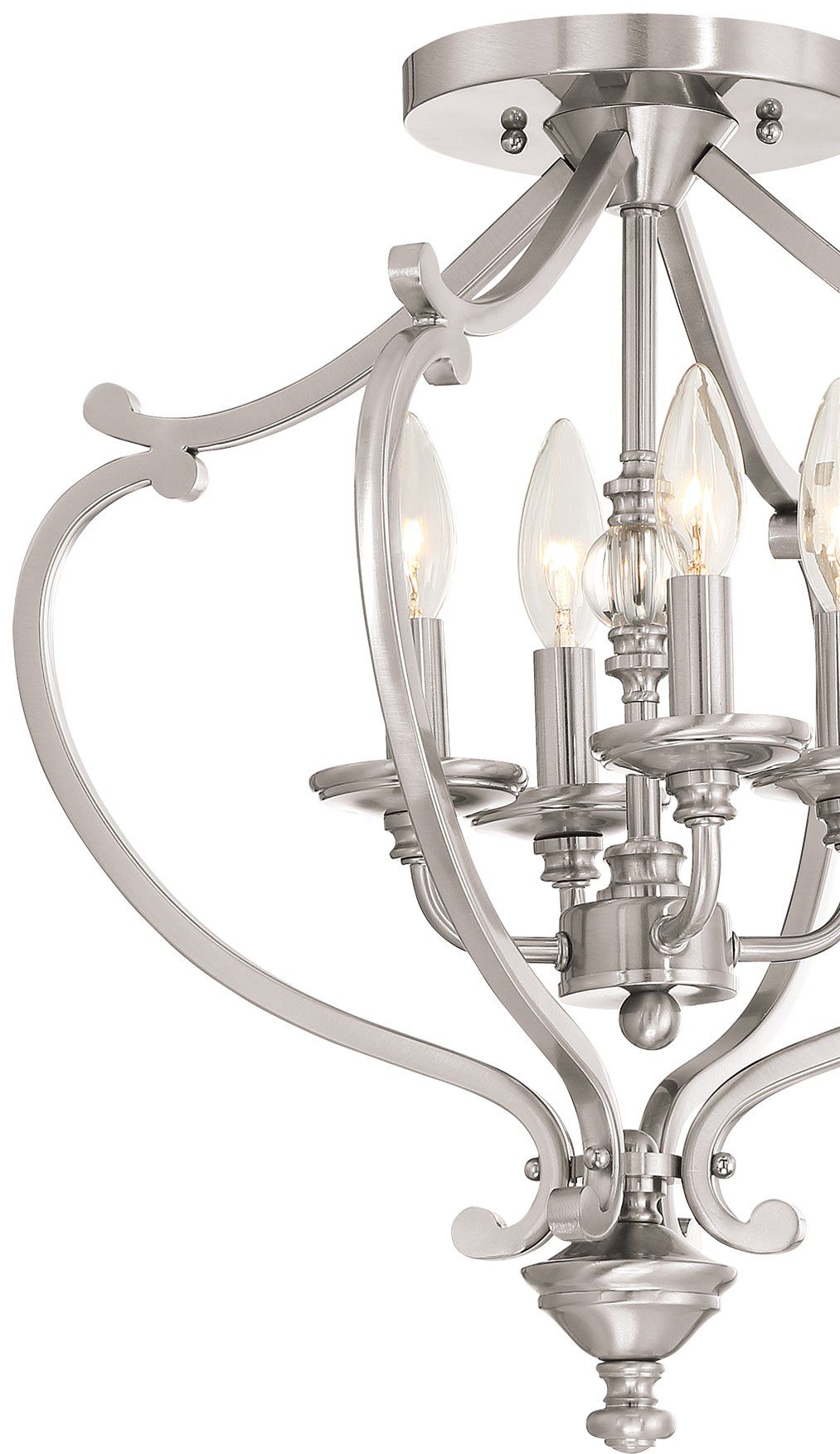 Thumbnail4 of Minka-Lavery Savannah Row 4-Light Brushed Nickel Semi Flush more views