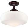 2_Minka Lavery Schoolhouse Style 17 1/4" Brushed Bronze Ceiling Light