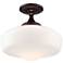 Minka Lavery Schoolhouse Style 17 1/4" Brushed Bronze Ceiling Light