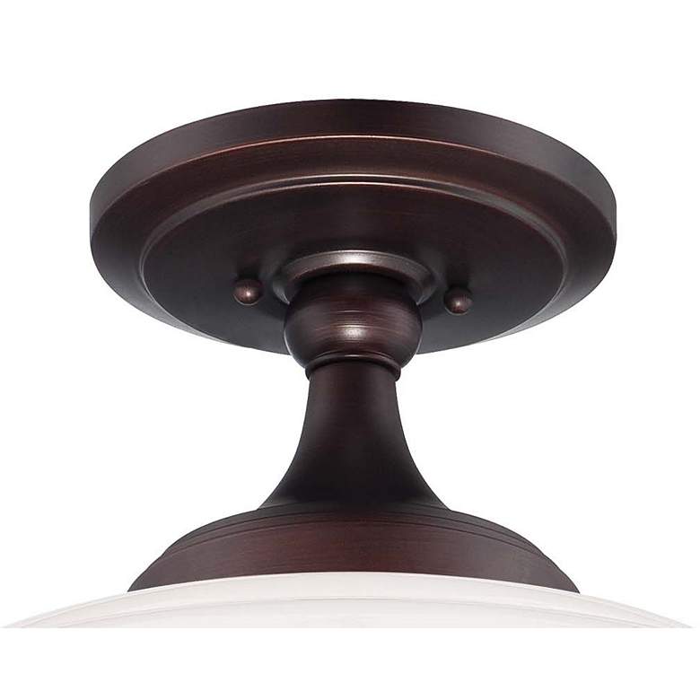 Image 3 Minka Lavery Schoolhouse Style 17 1/4" Brushed Bronze Ceiling Light more views