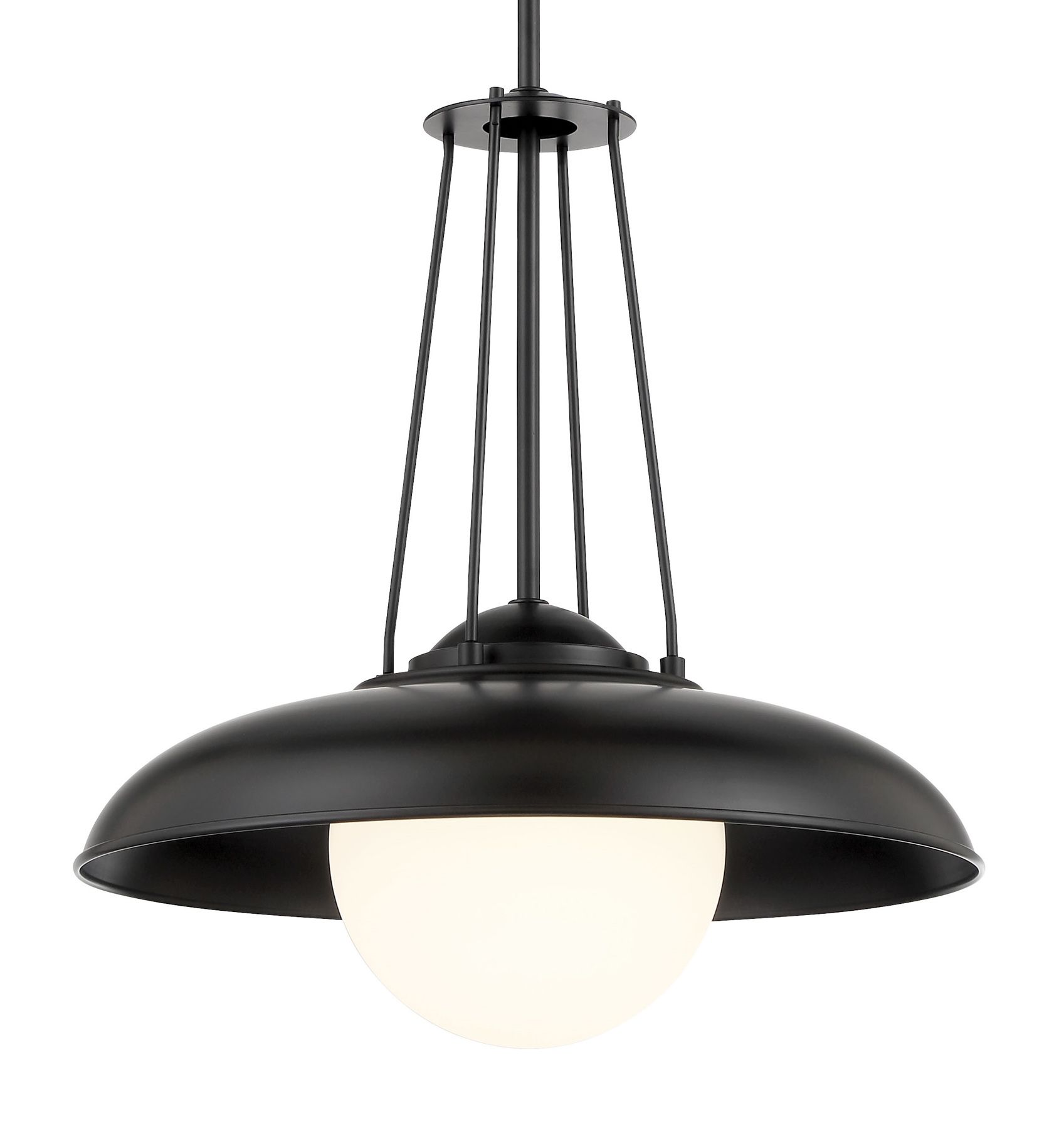 Image 3 Minka-Lavery Schooner Ridge 1-Light 18.25-in Coal Black Mini Pendant more views