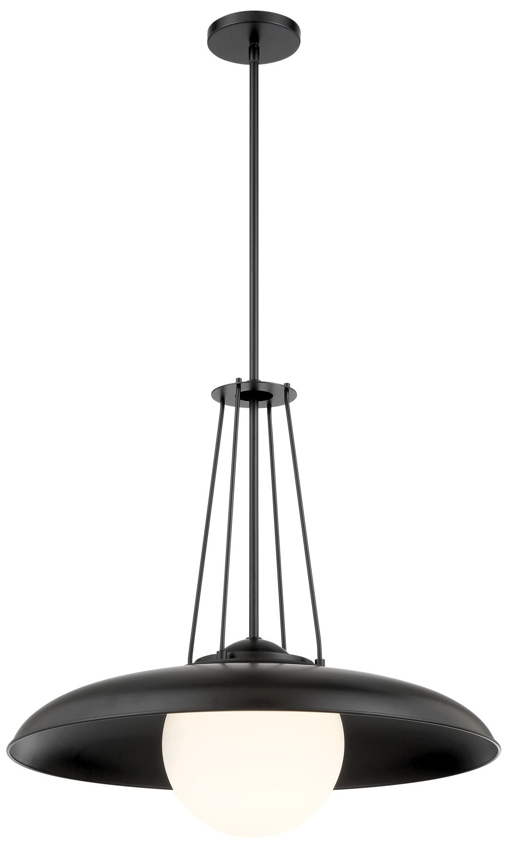 Image 6 Minka-Lavery Schooner Ridge 1-Light 24.25-in Coal Black Mini Pendant more views