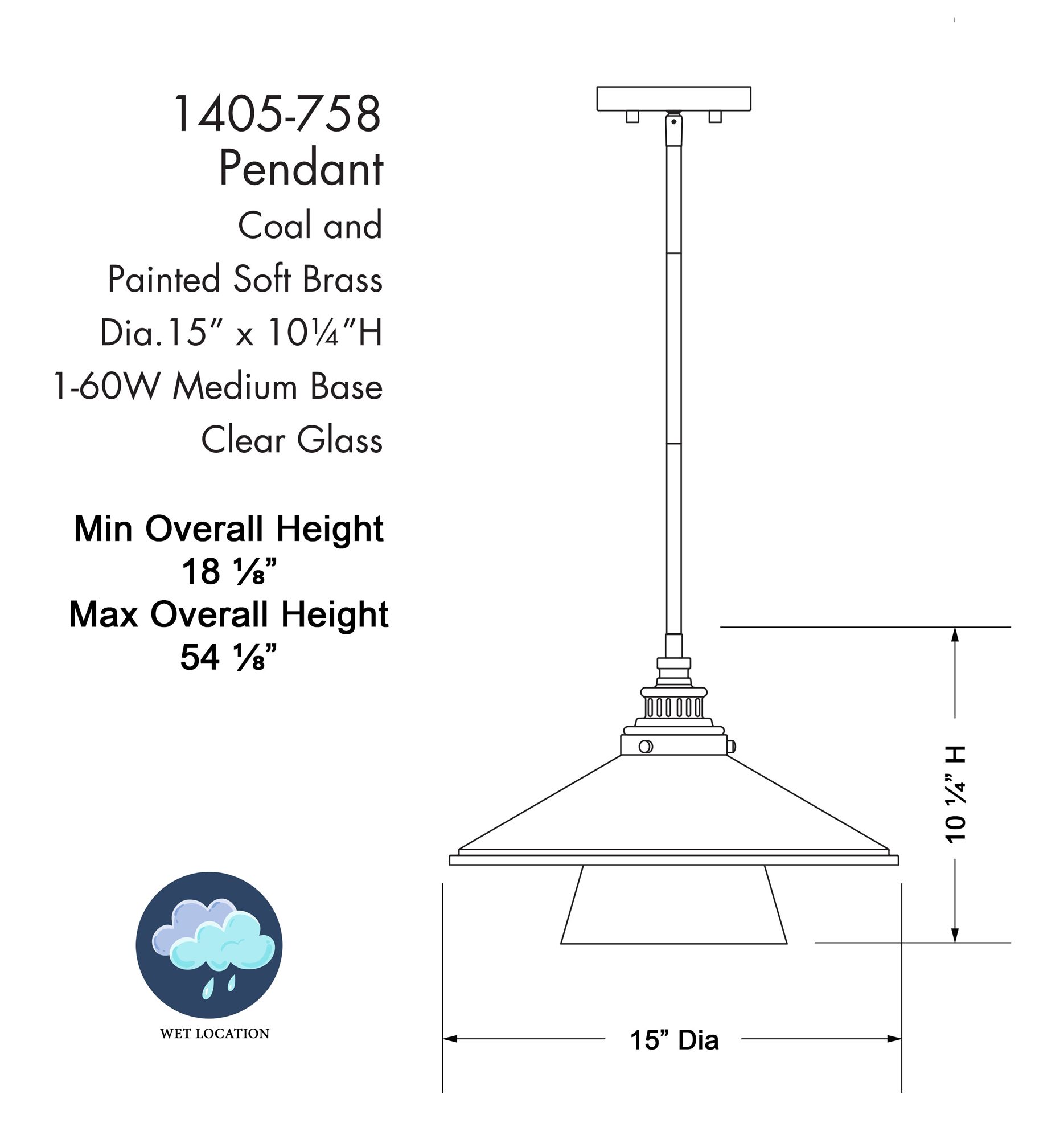 Image 6 Minka-Lavery Segan 1-Light Coal and Soft Brass Mini Pendant more views