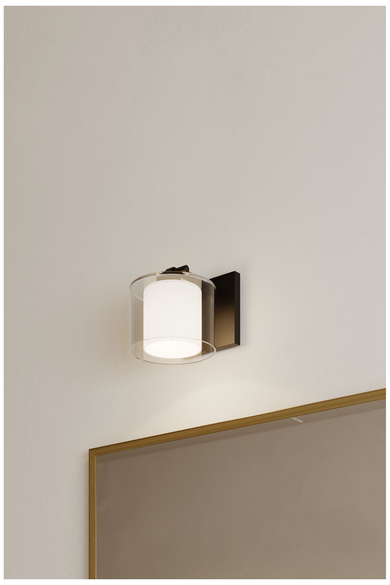 Image 2 Minka Lavery Seville 1-Light 6-in Dark Matte Black Vanity Light with Shade more views