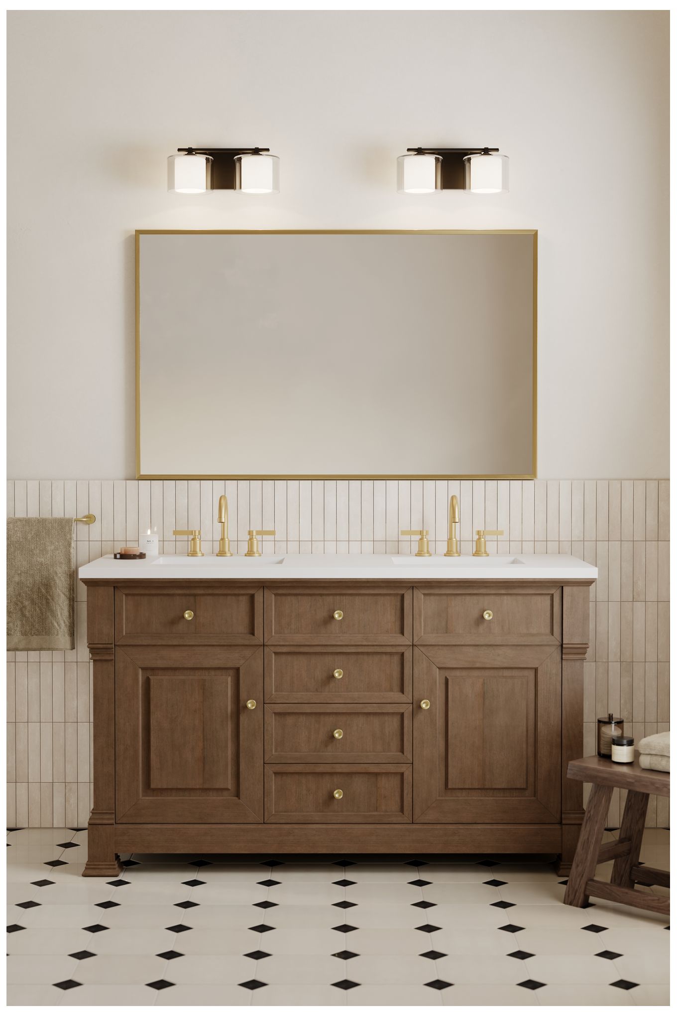 Image 4 Minka Lavery Seville 2-Lt 14.5-in Dark Matte Black Vanity Light with Shades more views