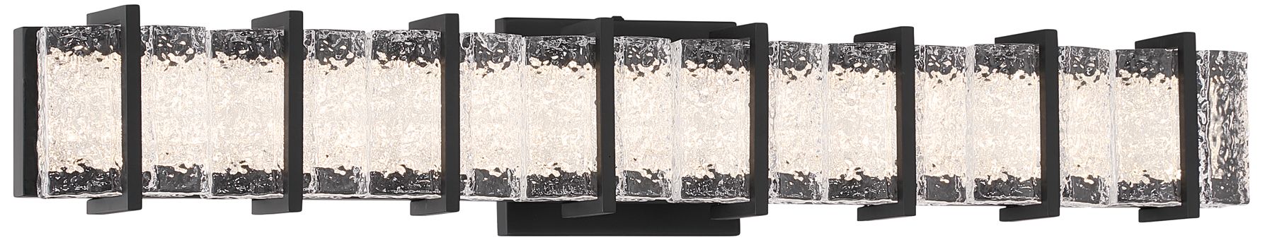 Image 3 Minka Lavery Sevryn LED 27.5-in Dark Matte Black Vanity Light with Shade more views
