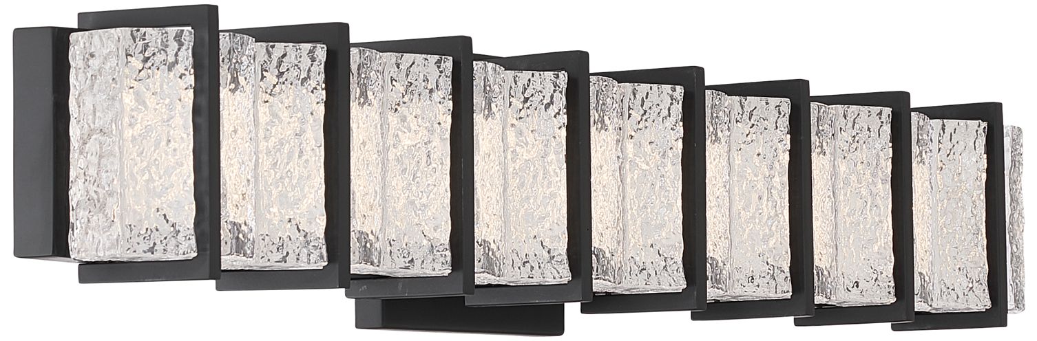 Image 5 Minka Lavery Sevryn LED 27.5-in Dark Matte Black Vanity Light with Shade more views