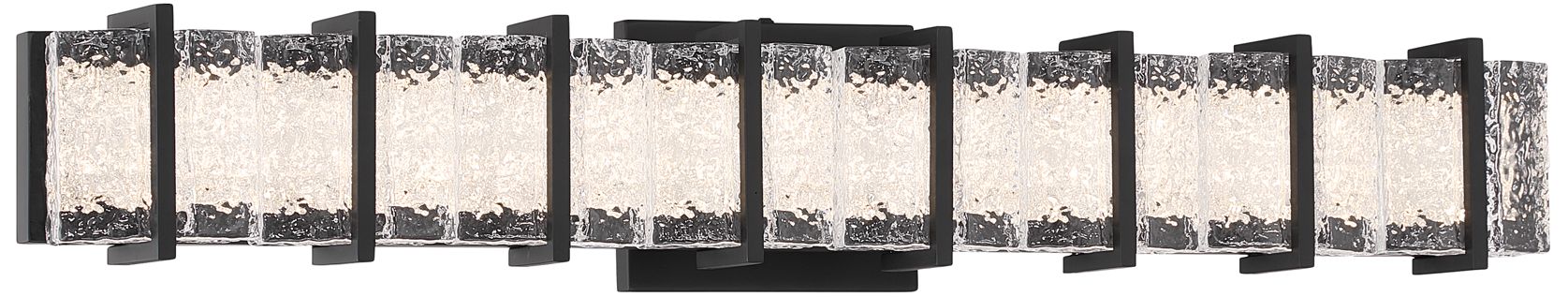 Minka Lavery Sevryn LED 27.5-in Dark Matte Black Vanity Light with Shade