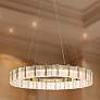 1_Minka Lavery Sevryn LED 27.55-in Soft Brass Ring Pendant with Glass Shade