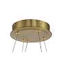 3_Minka Lavery Sevryn LED 27.55-in Soft Brass Ring Pendant with Glass Shade more views