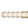 3_Minka Lavery Sevryn LED 34.37-in Soft Brass Vanity Light with Glass Shade more views