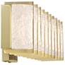 5_Minka Lavery Sevryn LED 34.37-in Soft Brass Vanity Light with Glass Shade more views