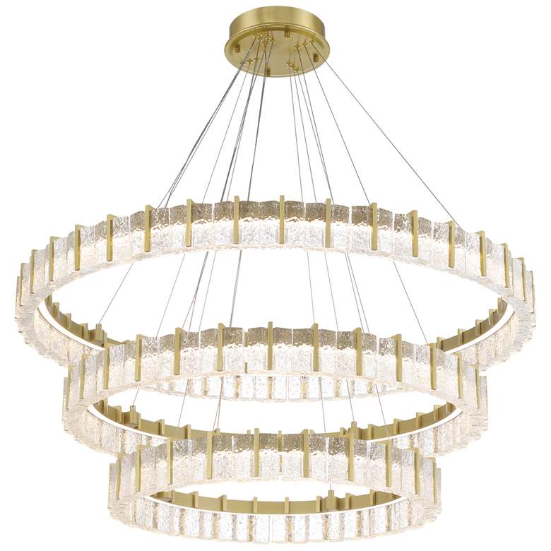 Image 5 Minka-Lavery Sevryn LED 34-in Soft Brass Indoor Chandelier more views