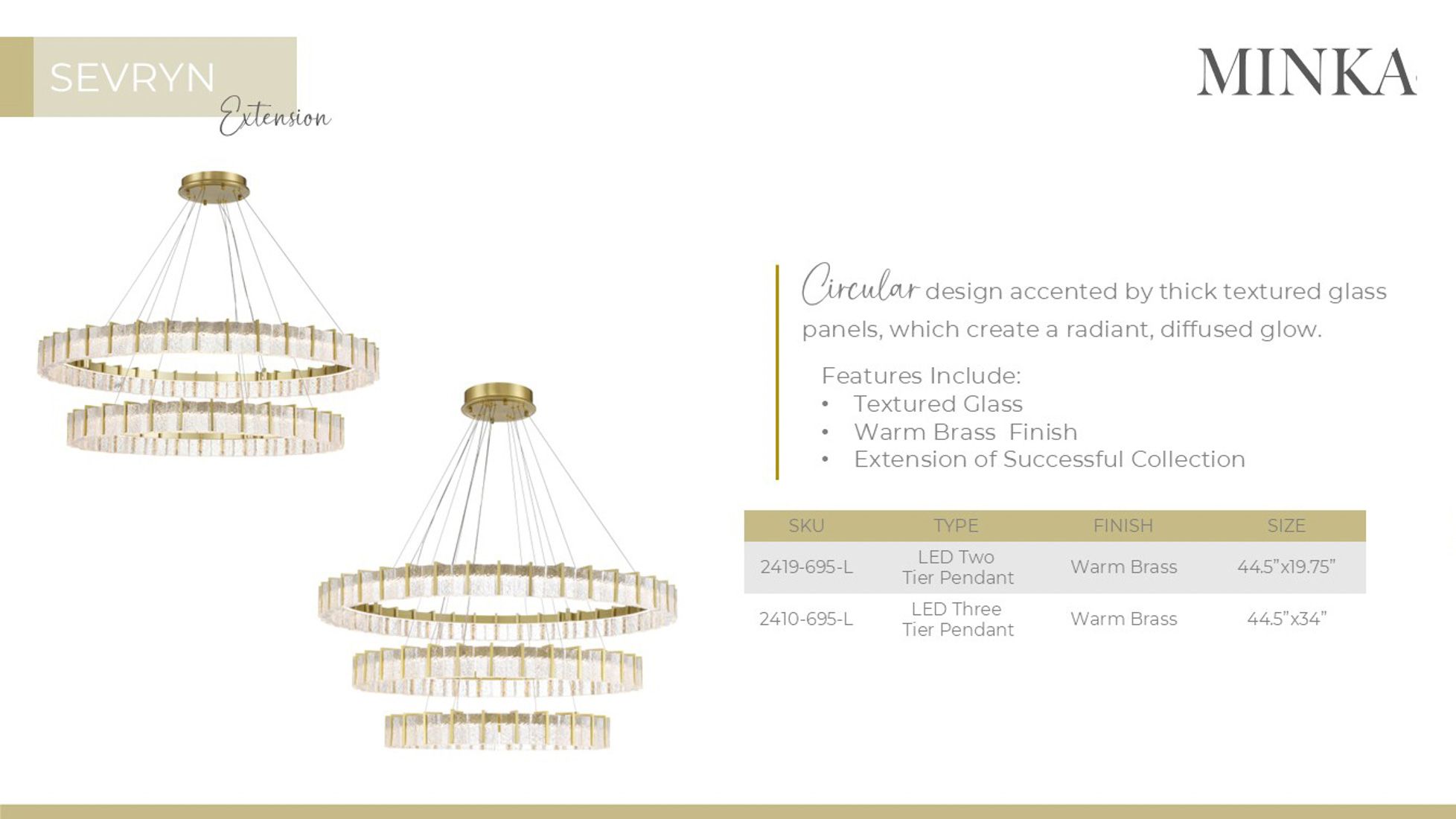 Minka-Lavery Sevryn LED 44.5-in Soft Brass Indoor Chandelier