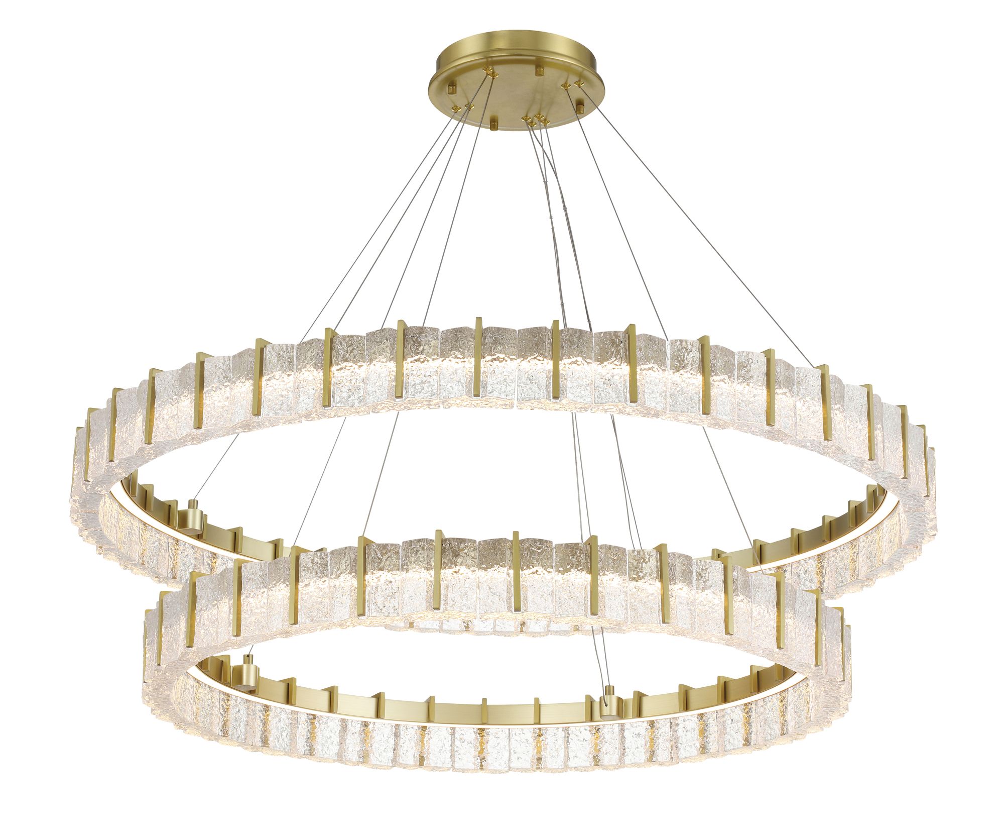 Image 7 Minka-Lavery Sevryn LED 44.5-in Soft Brass Indoor Chandelier more views