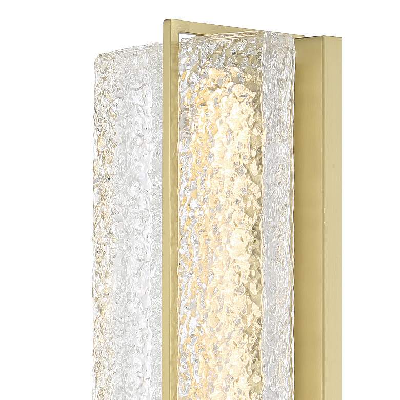 Image 3 Minka Lavery Sevryn LED 6.47-in Soft Brass Wall Sconce with Glass Shade more views