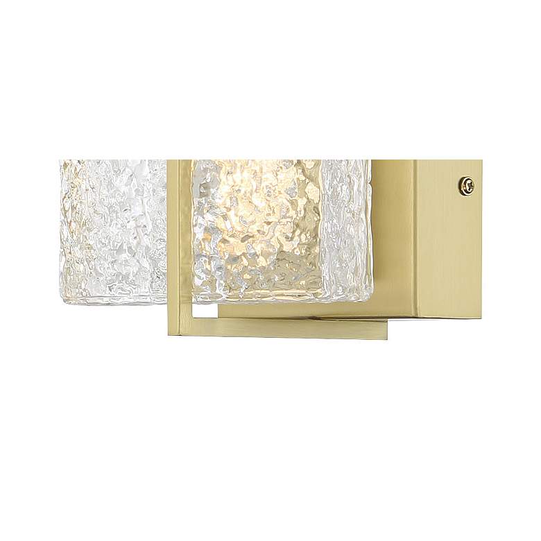 Image 4 Minka Lavery Sevryn LED 6.47-in Soft Brass Wall Sconce with Glass Shade more views