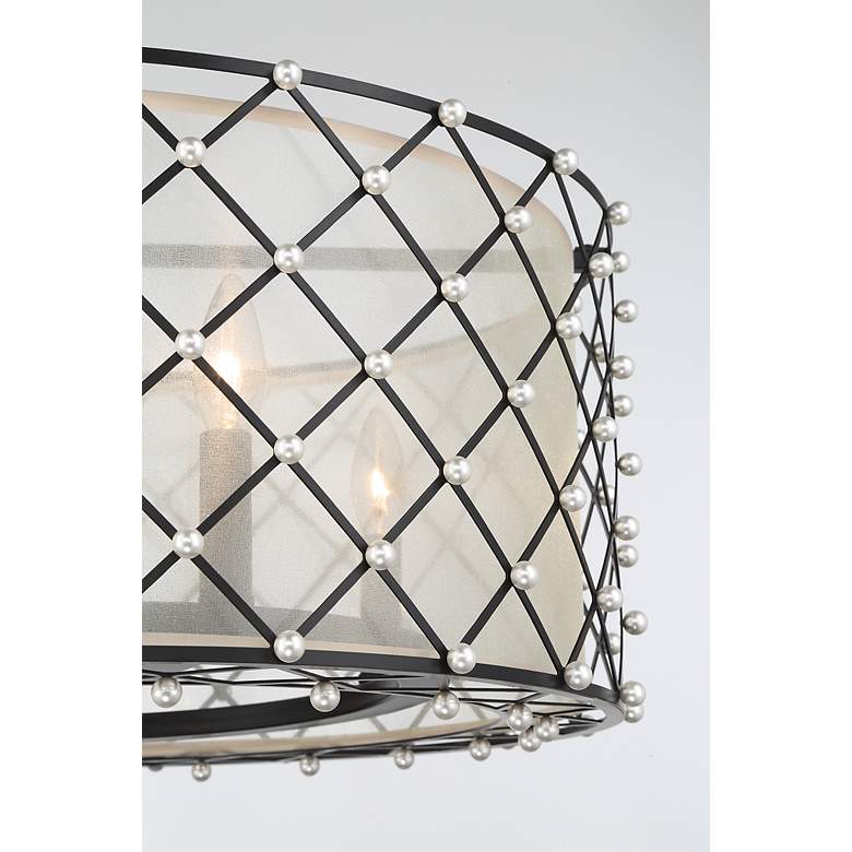 Image 5 Minka-Lavery Sheer Elegance 4-Light Coal Convert Pendant more views