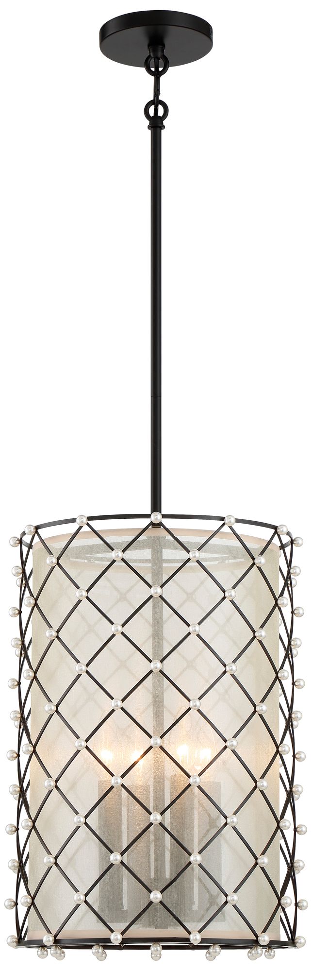 Minka-Lavery Sheer Elegance 4-Light Coal Pendant