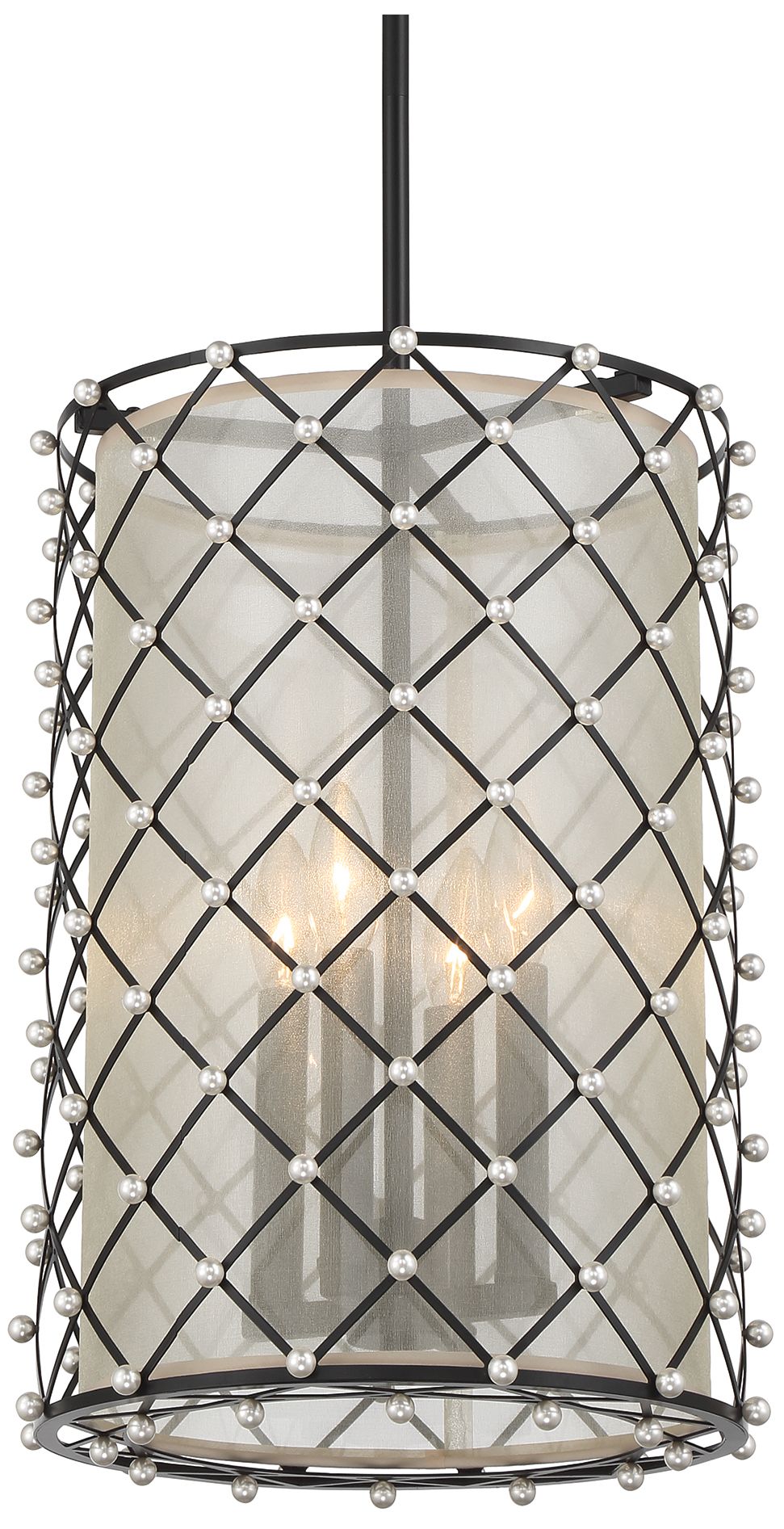 Image 2 Minka-Lavery Sheer Elegance 4-Light Coal Pendant more views