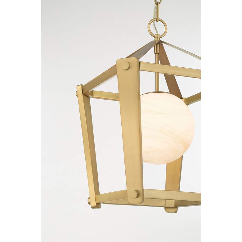 Image 3 Minka-Lavery Shimmer 1-Light 13-in Legacy Brass Indoor Pendant more views