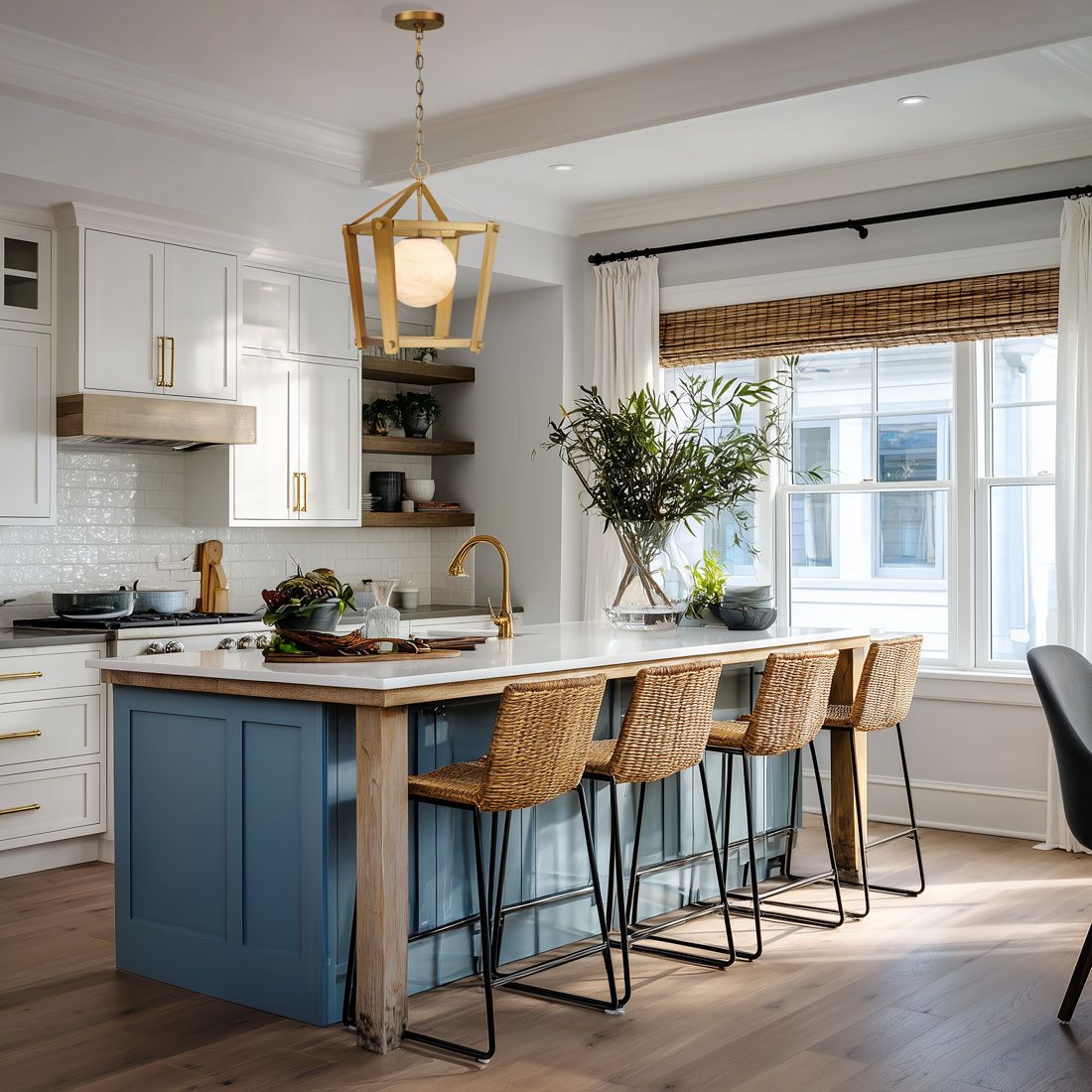 Image 4 Minka-Lavery Shimmer 1-Light 13-in Legacy Brass Pendant with Glass Shade more views