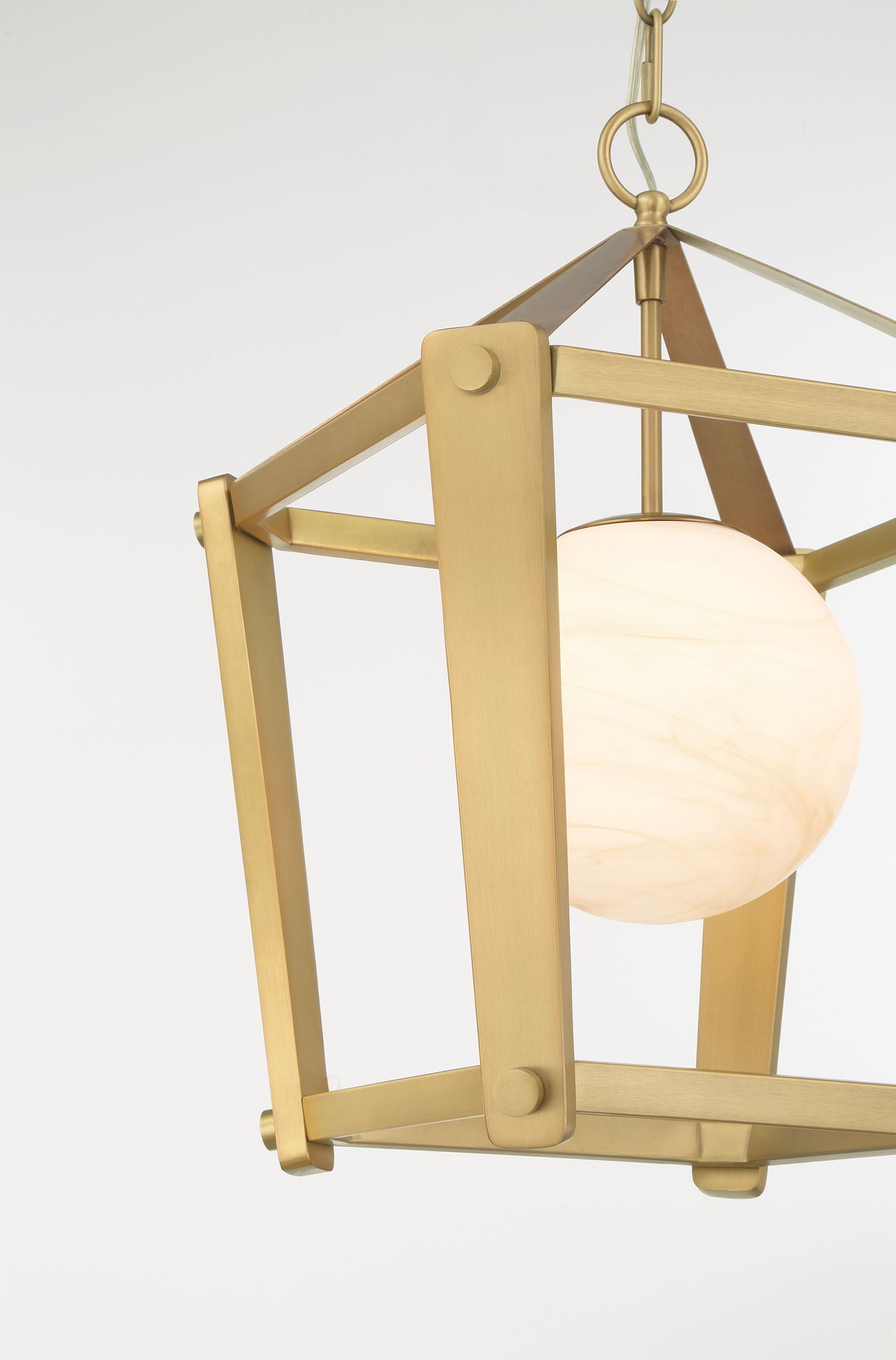 Image 7 Minka-Lavery Shimmer 1-Light 13-in Legacy Brass Pendant with Glass Shade more views