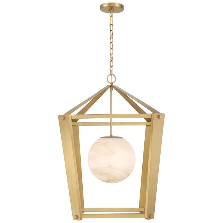 Image 2 Minka-Lavery Shimmer 1-Light 20.5-in Legacy Brass Indoor Pendant more views