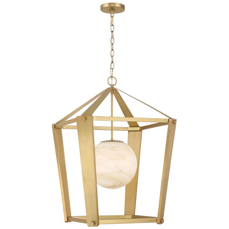 Image 5 Minka-Lavery Shimmer 1-Light 20.5-in Legacy Brass Indoor Pendant more views