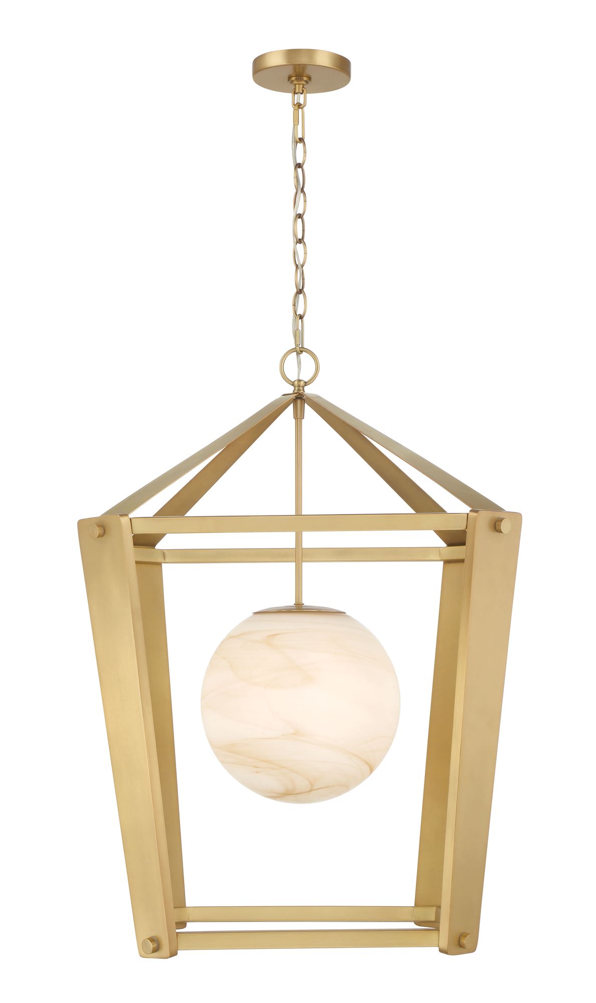 Image 3 Minka-Lavery Shimmer 1-Light 20.5-in Legacy Brass Pendant with Glass Shade more views