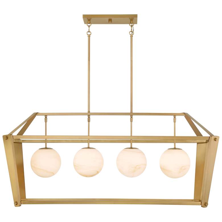 Image 3 Minka-Lavery Shimmer 4-Light 48-in Legacy Brass Indoor Island Chandelier more views