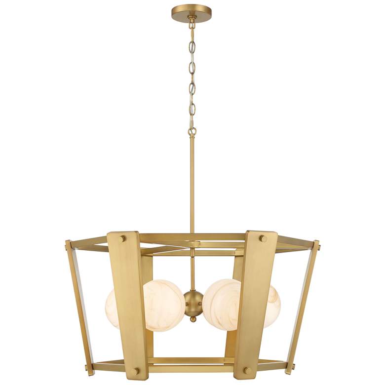 Image 3 Minka-Lavery Shimmer 6-Light 30.75-in Legacy Brass Indoor Pendant more views