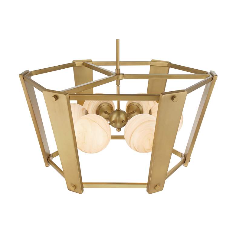 Image 4 Minka-Lavery Shimmer 6-Light 30.75-in Legacy Brass Indoor Pendant more views