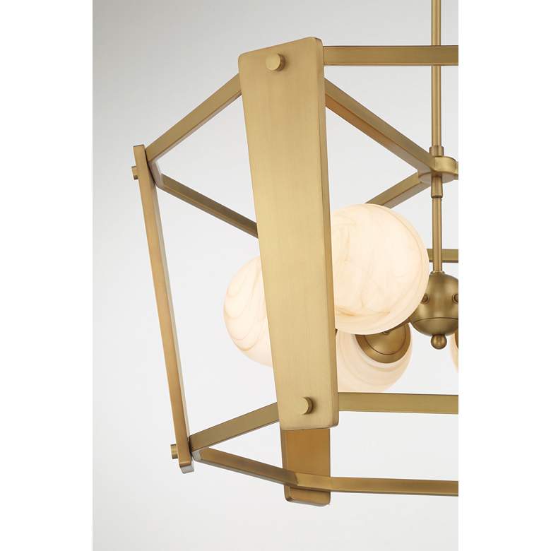 Image 5 Minka-Lavery Shimmer 6-Light 30.75-in Legacy Brass Indoor Pendant more views
