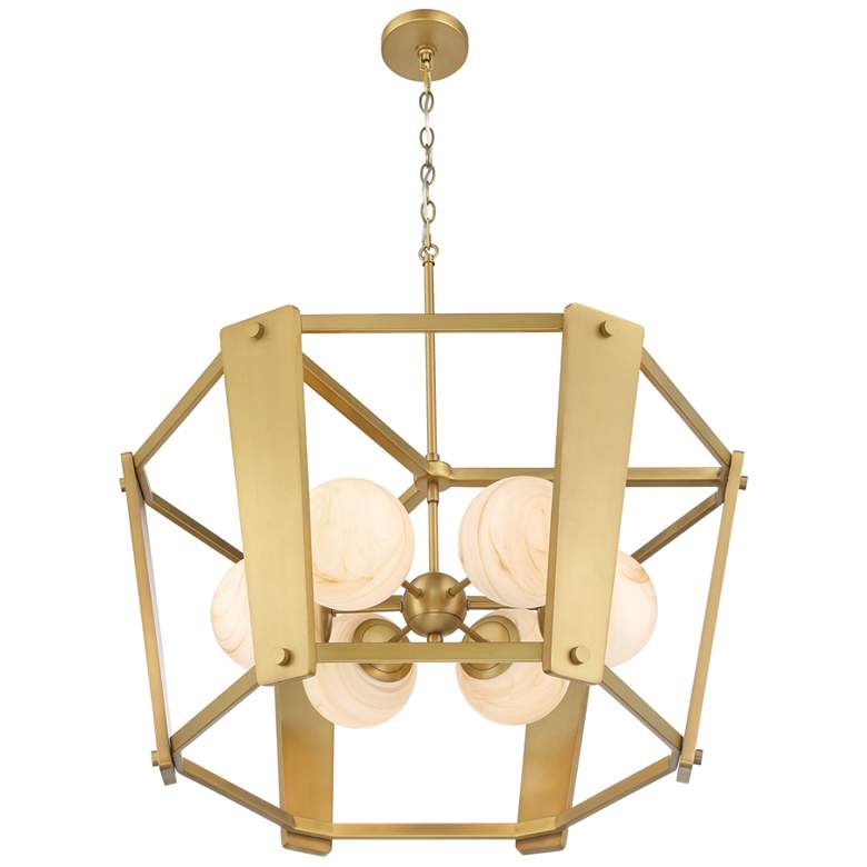 Image 7 Minka-Lavery Shimmer 6-Light 30.75-in Legacy Brass Indoor Pendant more views