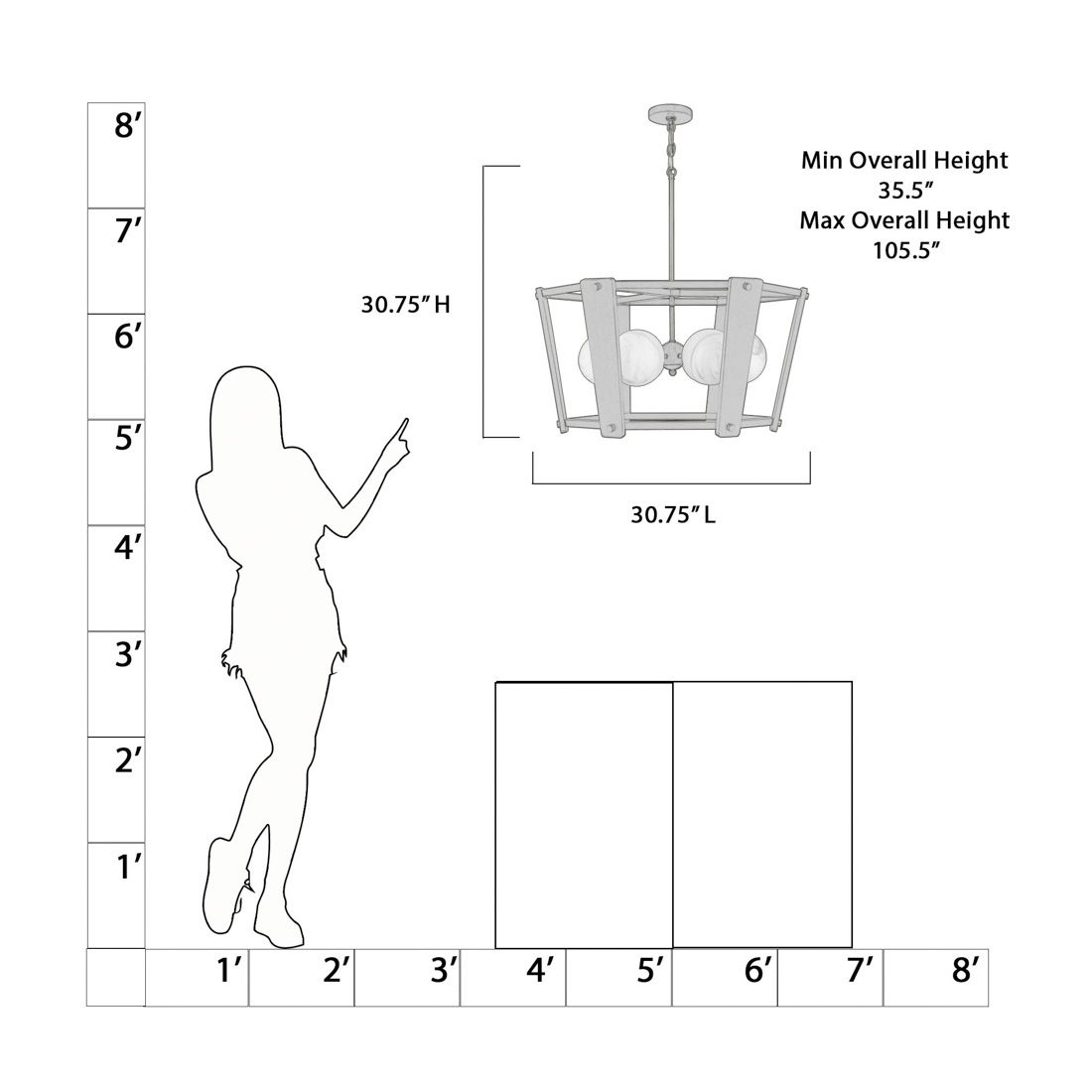 Image 5 Minka-Lavery Shimmer 6-Light 30.75-in Legacy Brass Pendant with Glass Shade more views