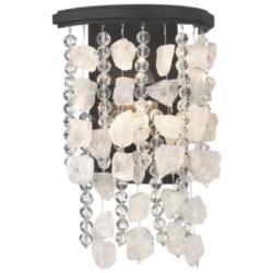 Minka Lavery Shimmering Elegance 1-Light Sand Black Wall Sconce