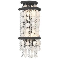 Minka Lavery Shimmering Elegance 2-Light Sand Black Wall Sconce