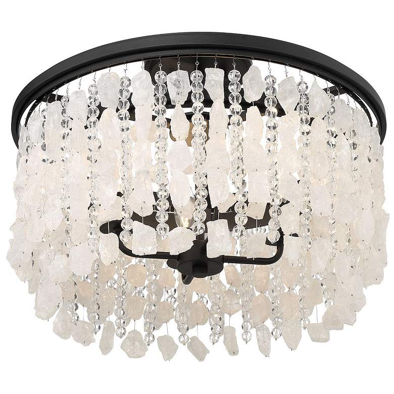 Image 4 Minka Lavery Shimmering Elegance 4-Light Sand Black Semi-Flush more views