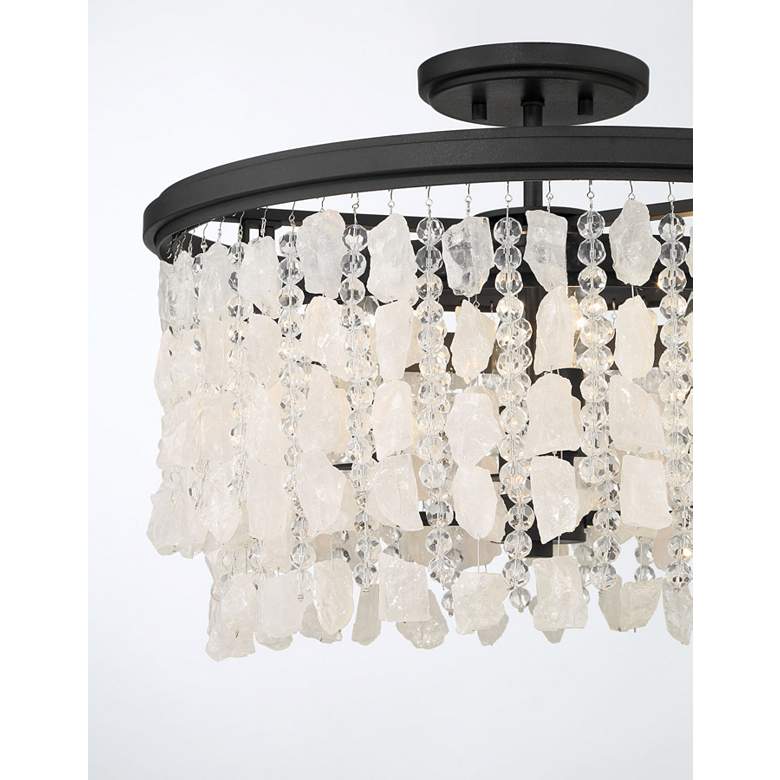 Image 5 Minka Lavery Shimmering Elegance 4-Light Sand Black Semi-Flush more views